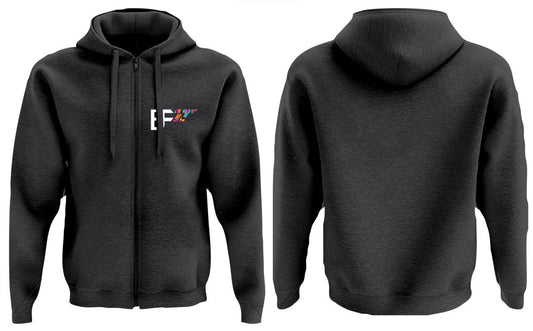 Lifestyle Black Zip Up Hoodie