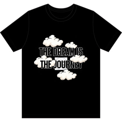 T-Shirt — “The Dream Is The Journey” Cloud Graphic Athletic Tee