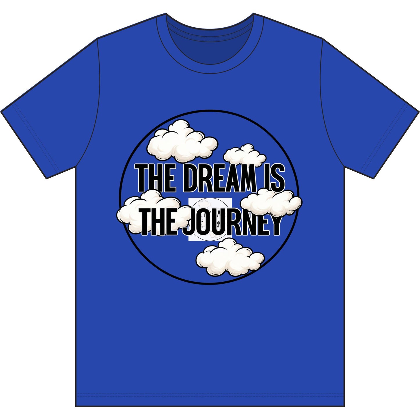 T-Shirt — “The Dream Is The Journey” Cloud Graphic Athletic Tee