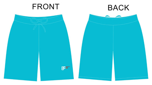 Turquoise- Women’s Mid-Rise Shorts